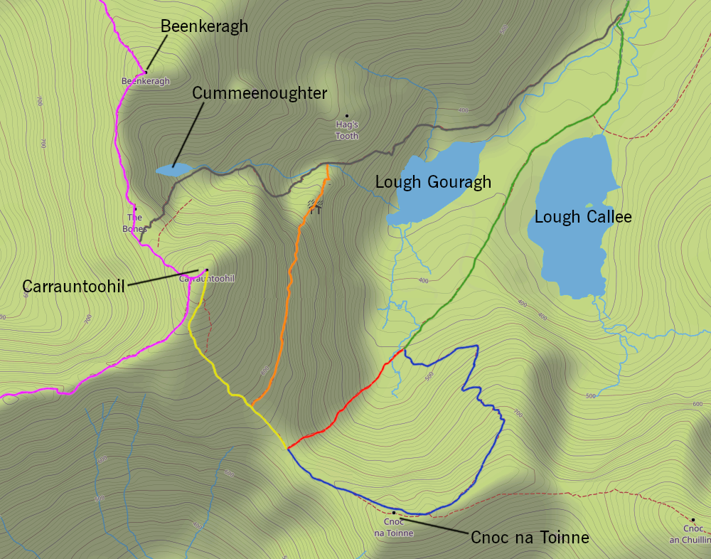 Close-up of Carrauntoohil